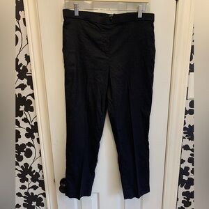 Theory Women’s Trousers,black,size 10 classic, tailored bottoms